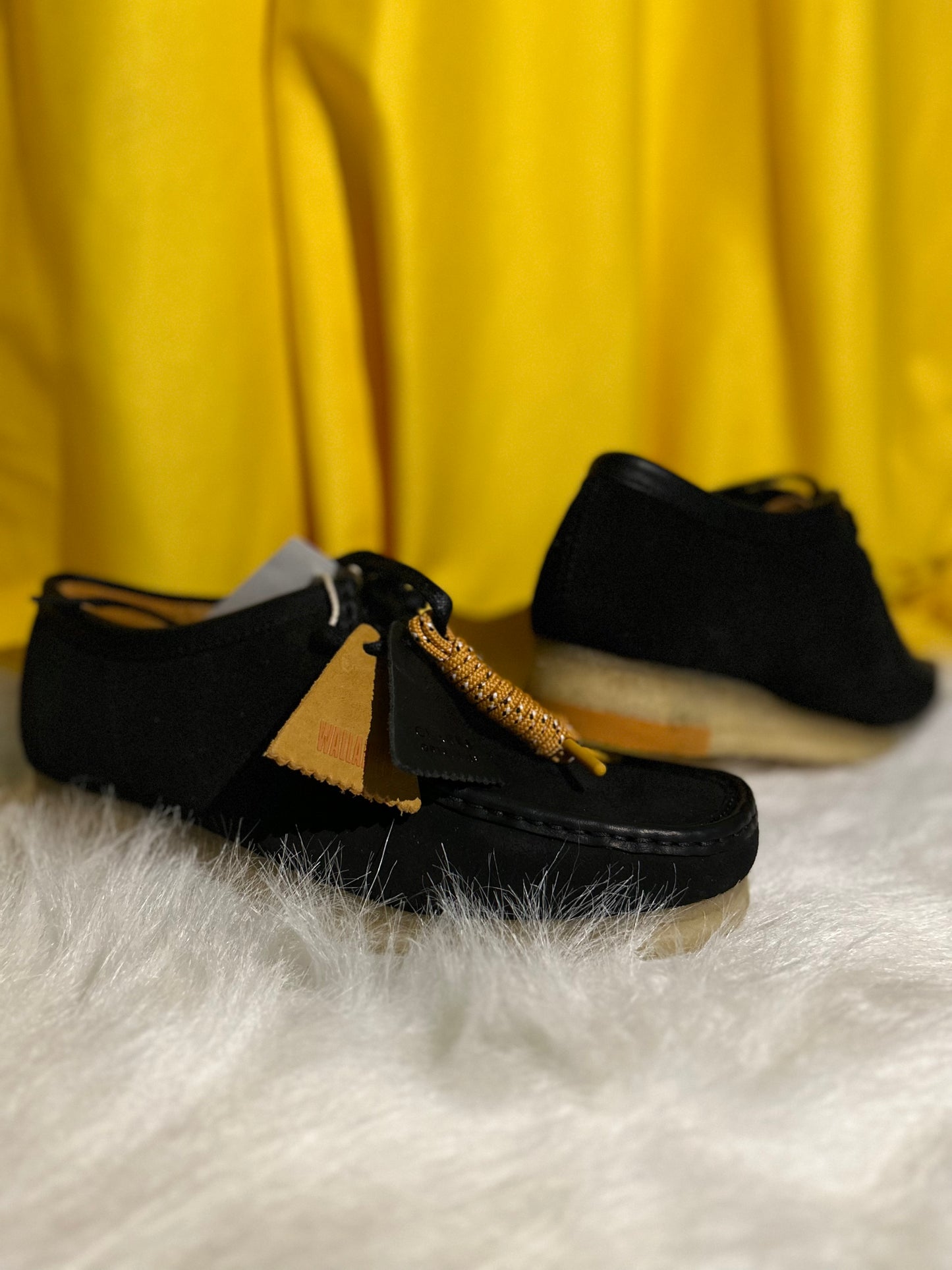 Leather suede combi wallabee