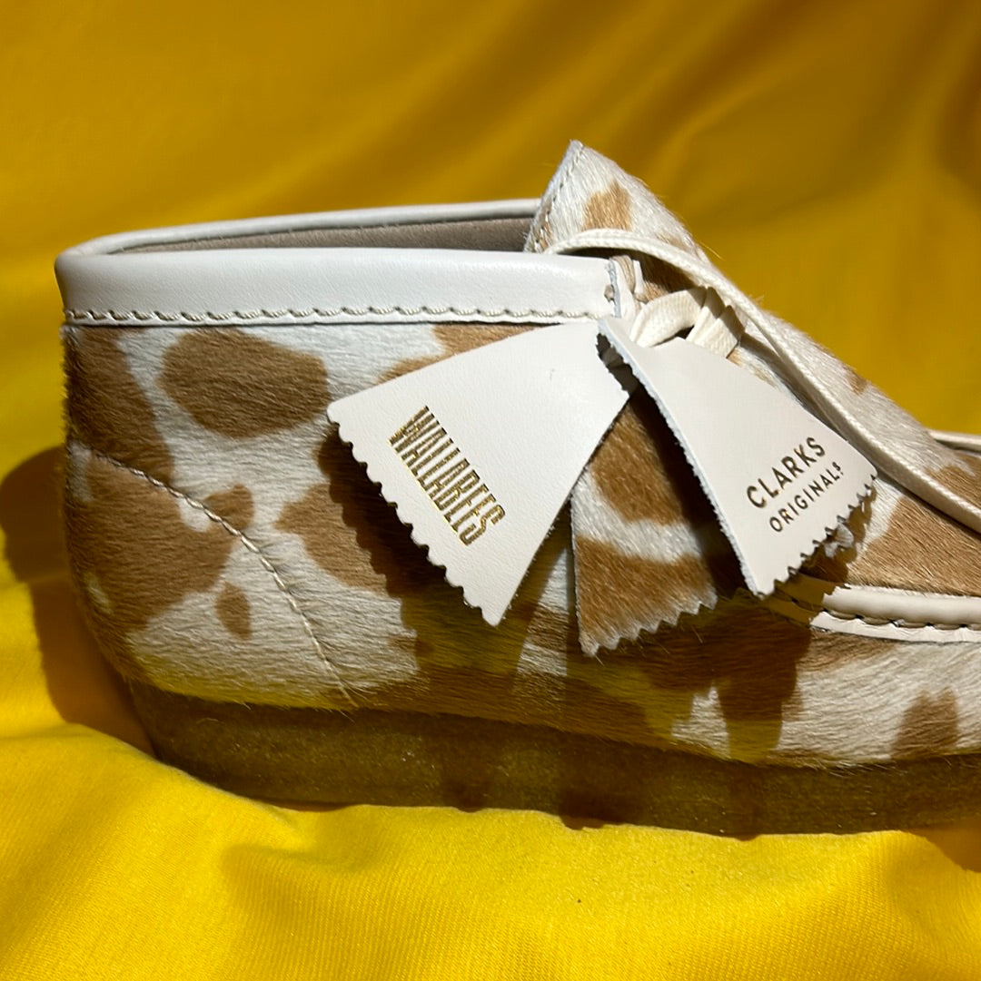 Cow print wallabee