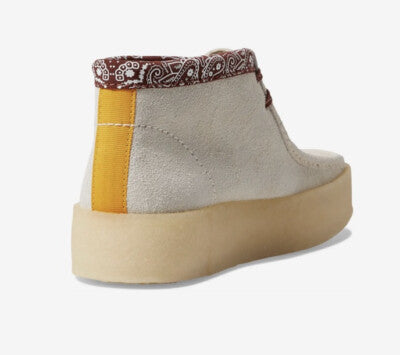 Wallabee Cup Boot White Interest (Men’s)